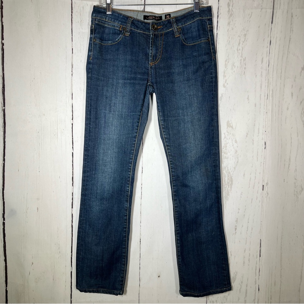 Ed Hardy Jeans by Christian Audigier “Love Kills Slowly” Y2K Denim Jeans Size 28 - Picture 3 of 10